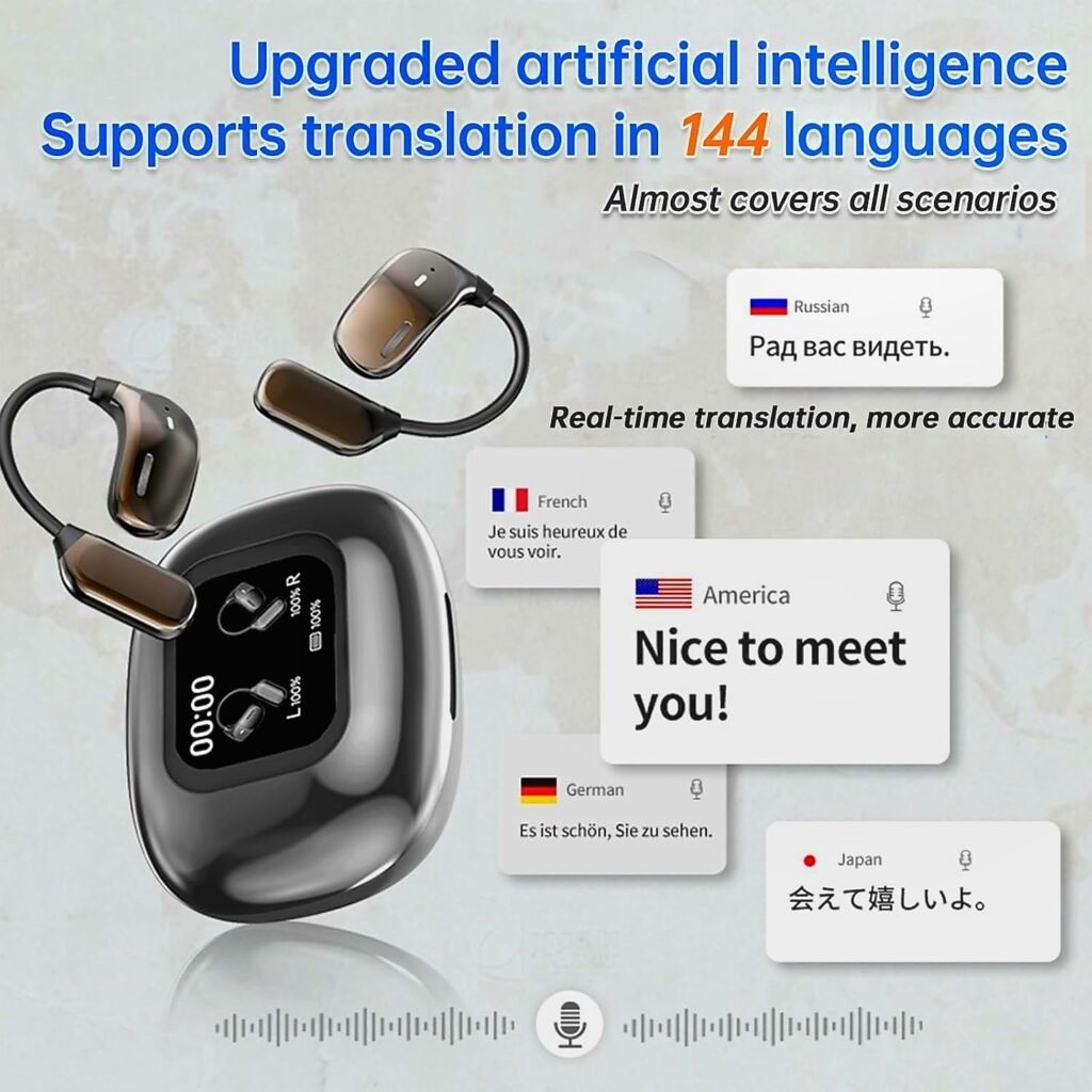 UYUXIO earbuds upgraded AI intelligence supporting 144 language real-time translation