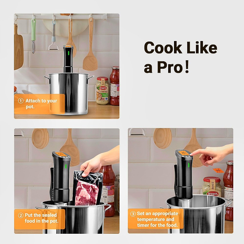 How to use INKBIRD ISV-200W Wi-Fi precision cooker step by step guide