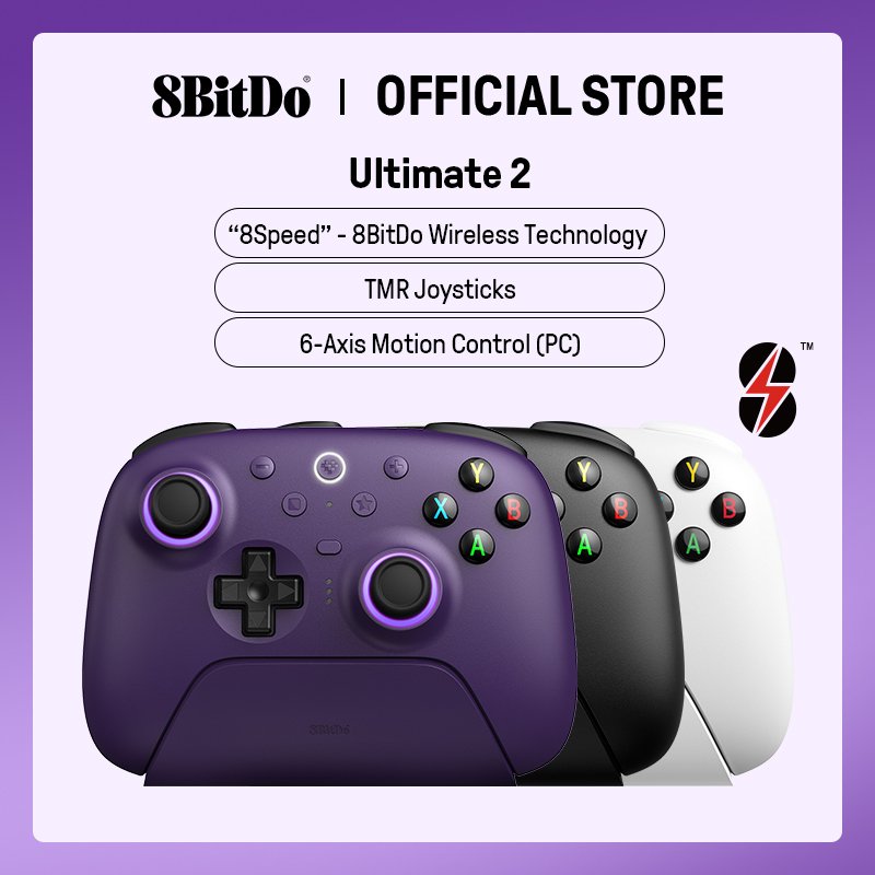 8BitDo Ultimate 2 review purple wireless controller