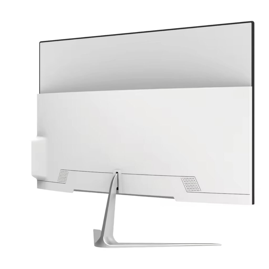 24-inch all in one PC with white stand and Windows background