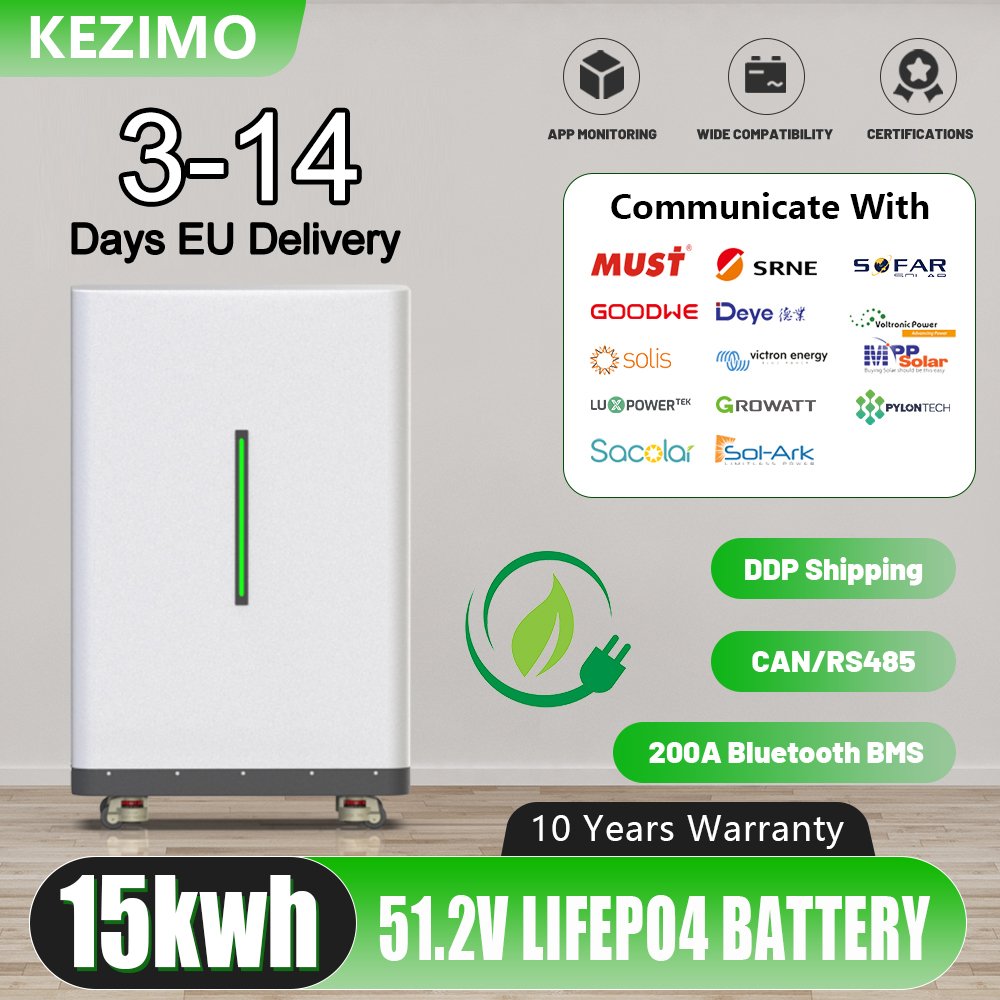 KEZIMO 48V 300Ah LiFePO4 Battery Review - 15kWh Solar Storage