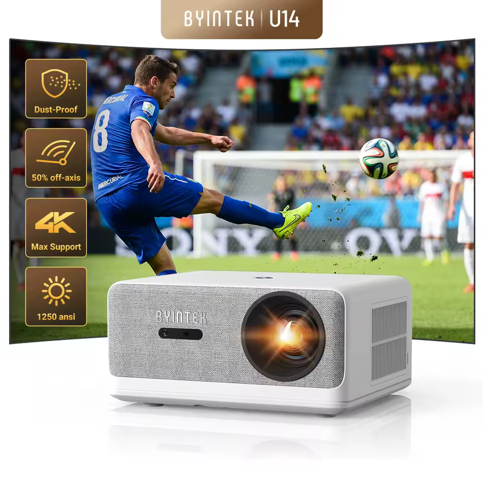 BYINTEK LOVE U14 smart projector with 1250 ANSI lumens and 4K support review