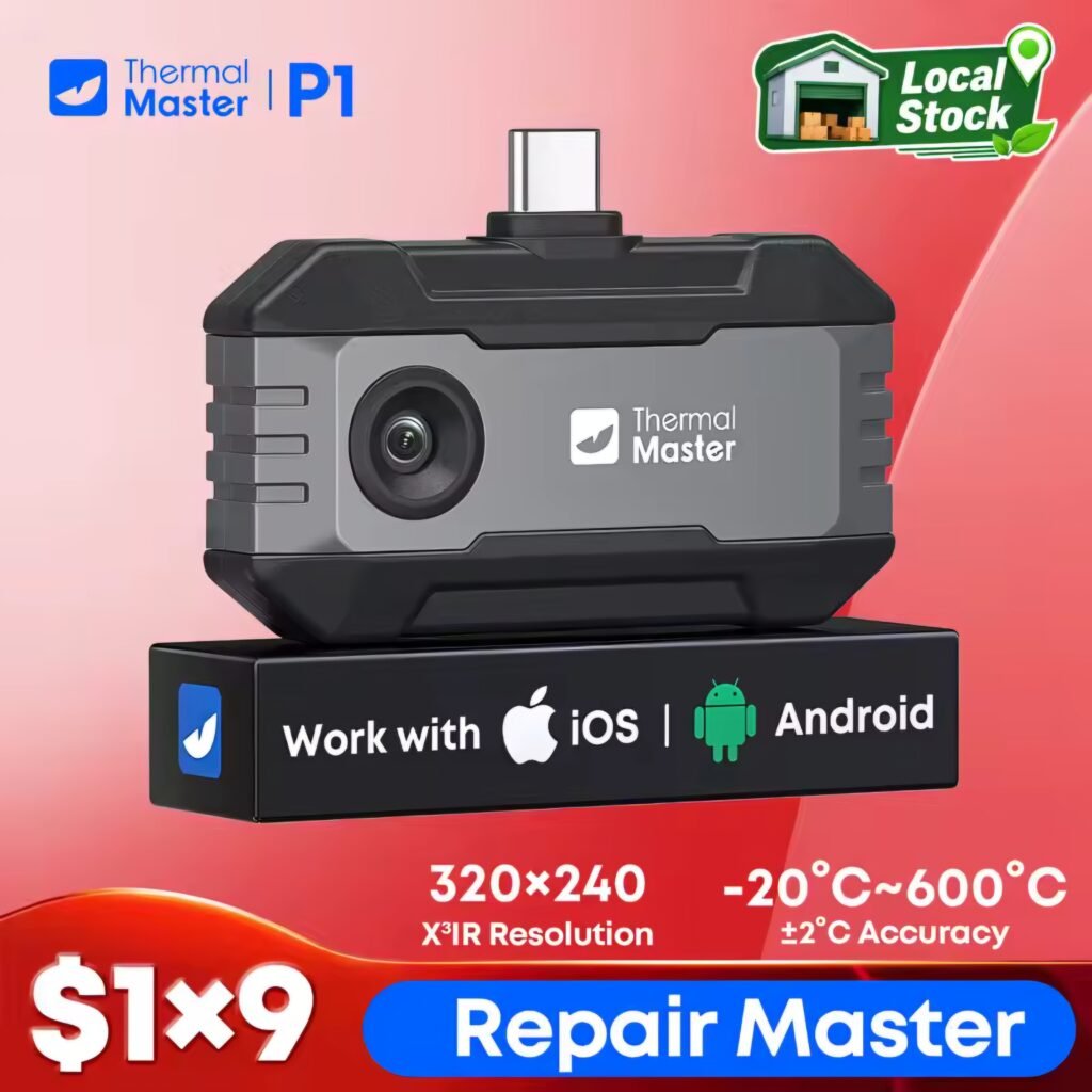 Thermal Master P1 320x240 resolution thermal imaging camera for home inspection