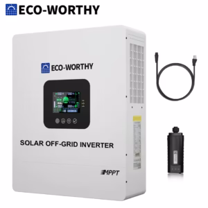 best hybrid solar inverter 2026 - ECO-WORTHY UL1741 5000W off grid solar inverter