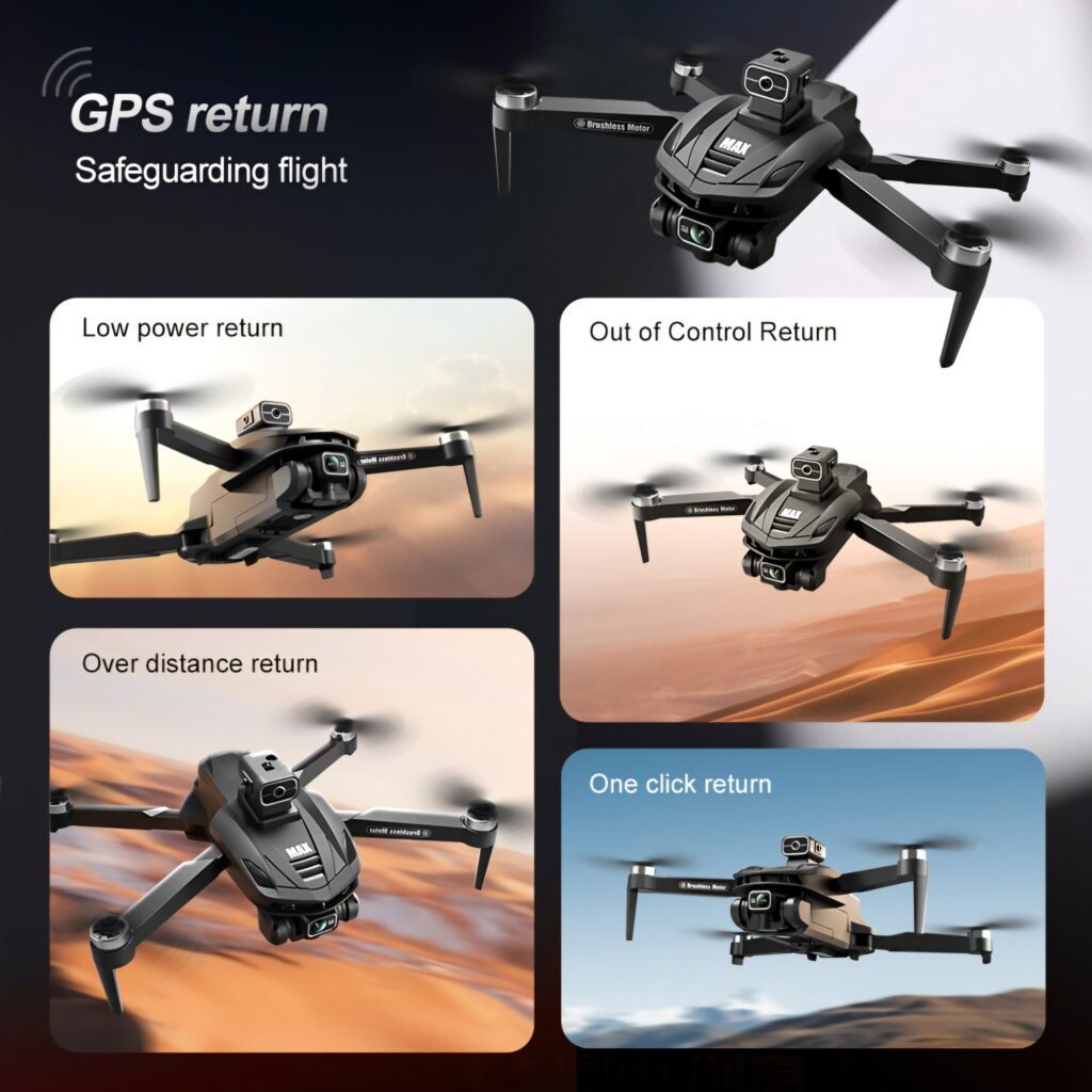 V168 Pro MAX Drone Review - GPS return to home feature demonstration
