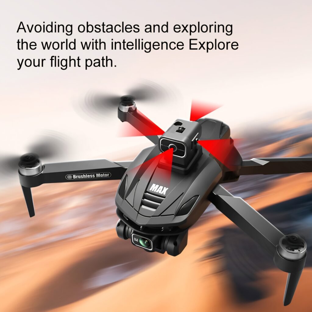 V168 Pro MAX Drone Review - 360 obstacle avoidance sensors in action