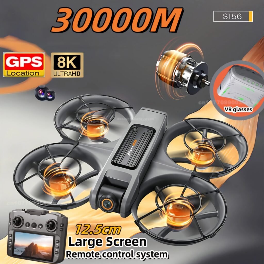 S156 Drone review showing the drone with its large screen remote