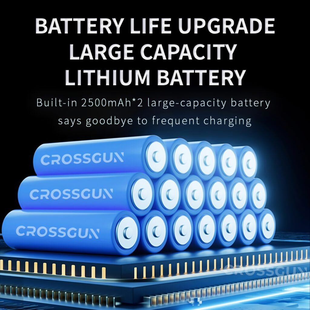 CROSSGUN handheld blower rechargeable lithium battery capacity