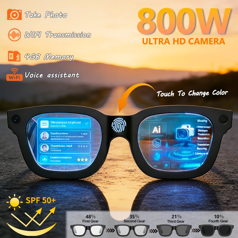 2026 Smart Glasses 800W Review and product features overview