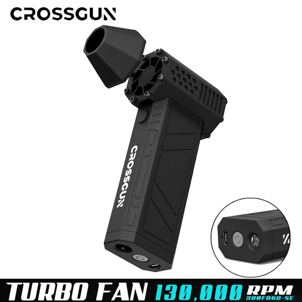 CROSSGUN Mini Jet Turbo Fan Review - 130,000 RPM Handheld Blower