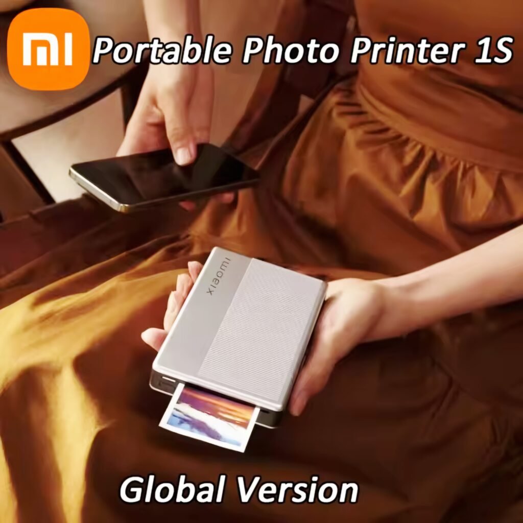 Xiaomi Portable Photo Printer 1S Review: Sleek white mini printer for high-quality instant prints by Bismillah Offers.