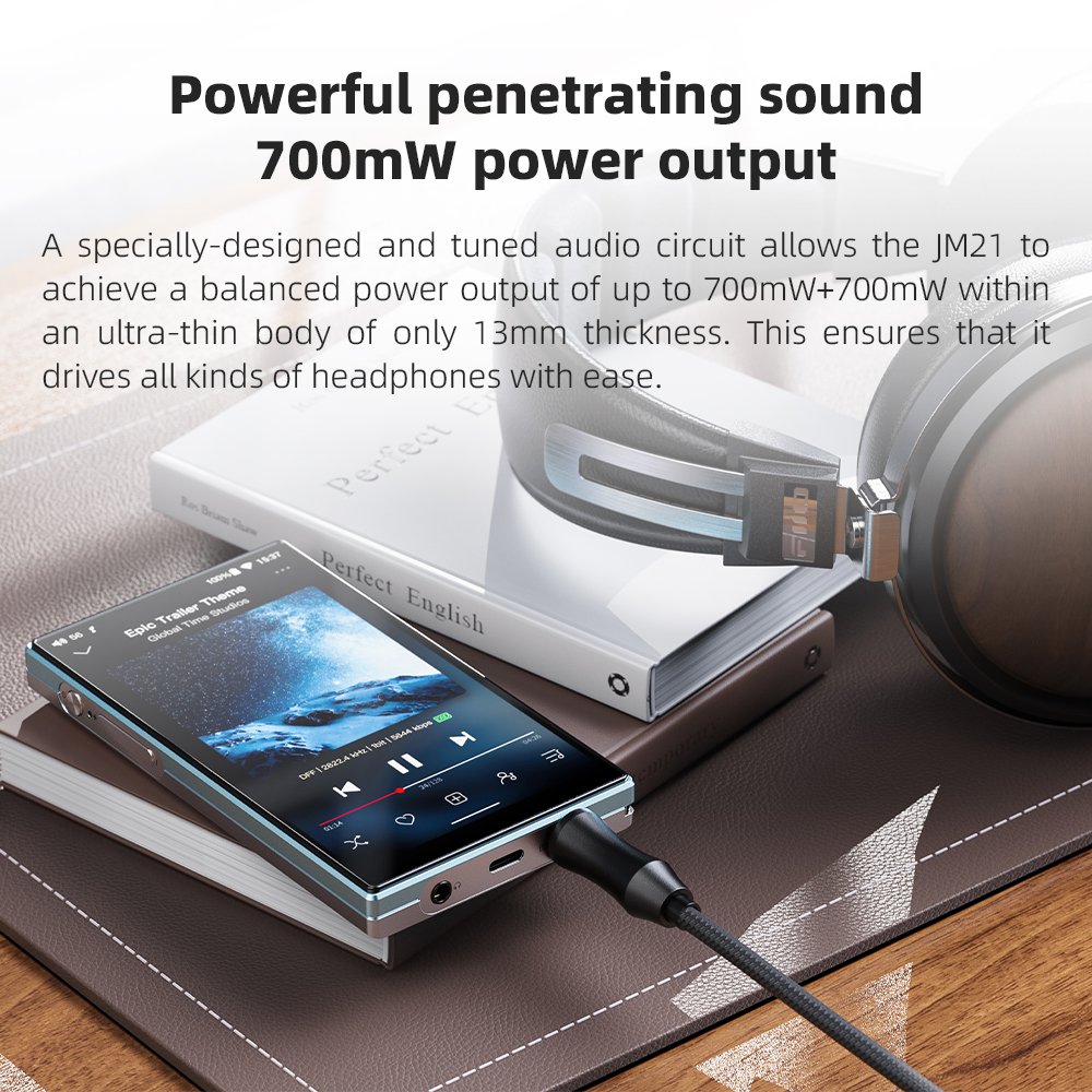 FiiO JM21 700mW powerful sound output with headphones