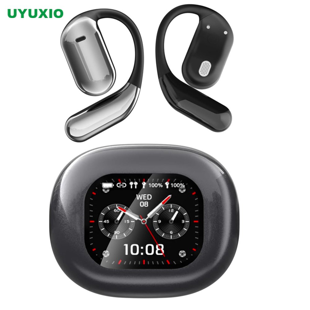 UYUXIO AI Language Translation Earbuds with LCD touch screen charging case review