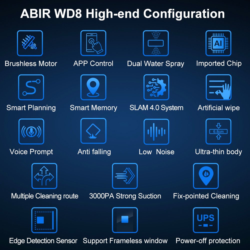 ABIR WD8 high end configuration features and technical specifications