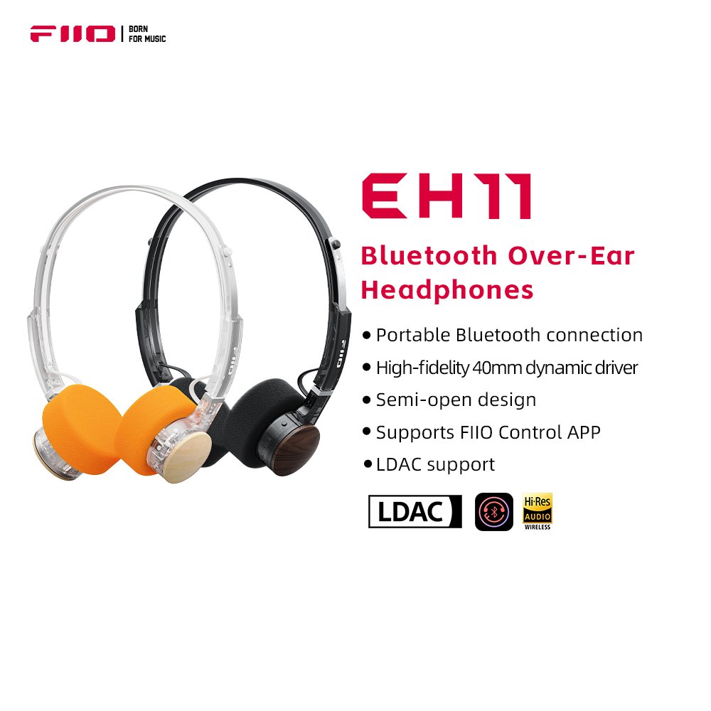 FiiO EH11 retro transparent bluetooth headphones with LDAC review