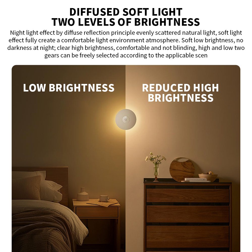 Xiaomi Mijia Night Light 3 diffused soft light and two brightness levels