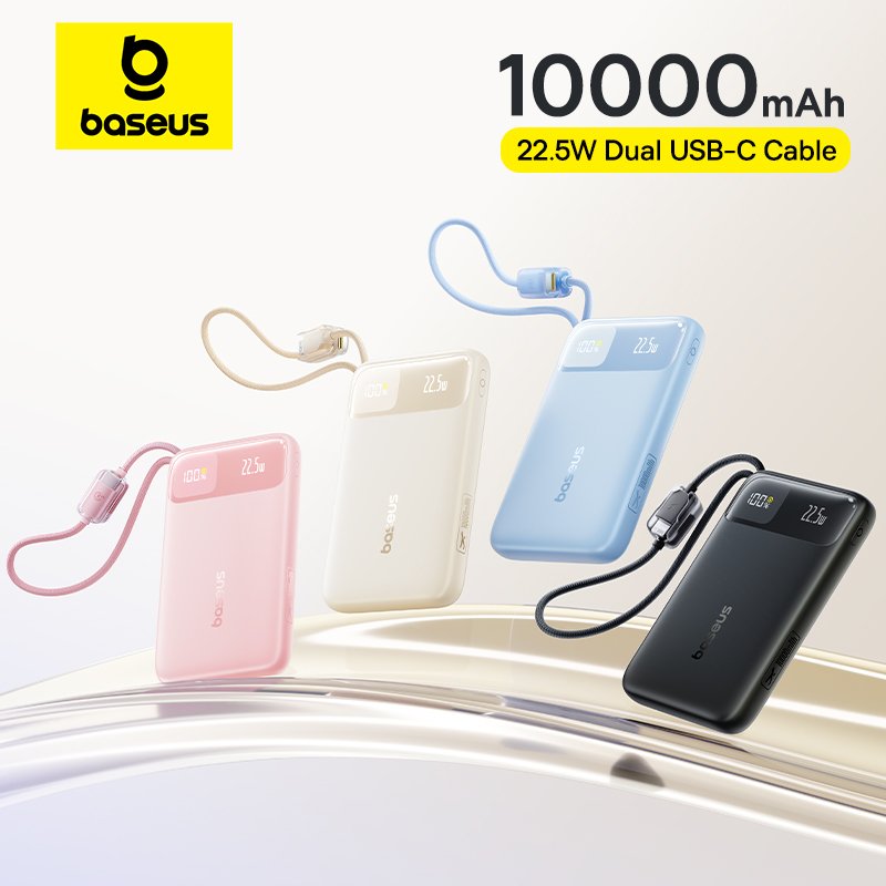 Baseus 10000mAh 22.5W thinner series power bank review featured image