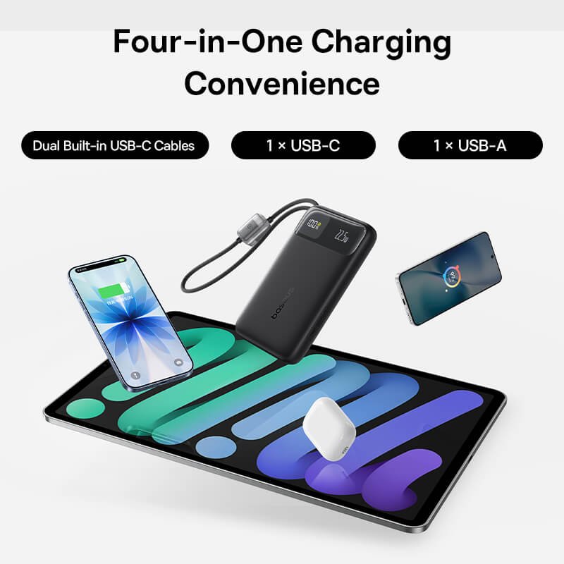 Baseus 10000mAh 22.5W four in one charging convenience for multiple devices