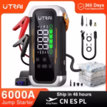 UTRAI 6000A Jump Starter Review portable car battery booster and air pump
