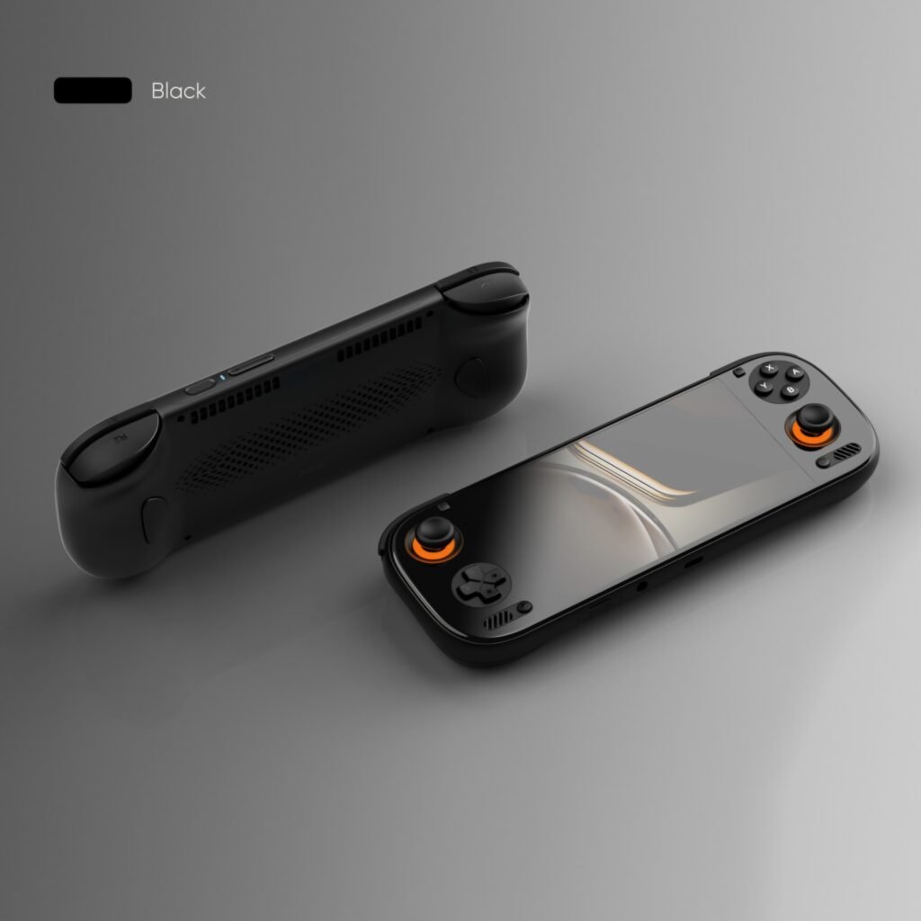 AYN Odin 3 Android handheld gaming console front and back view in black color