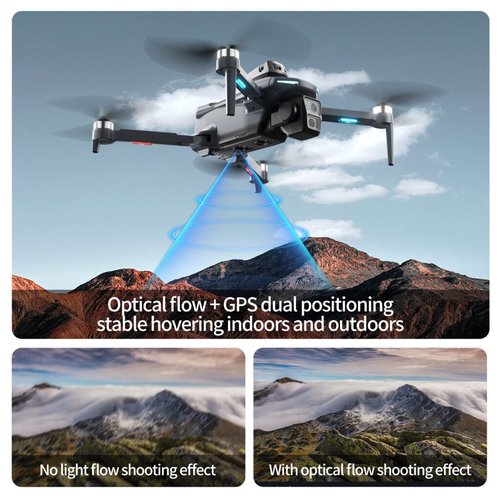 Lenovo XT606 drone using optical flow and GPS dual positioning for stable hovering during outdoor flight