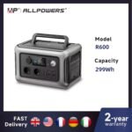 ALLPOWERS R600 Portable Power Station 299Wh LiFePO4 battery for camping and emergency home backup