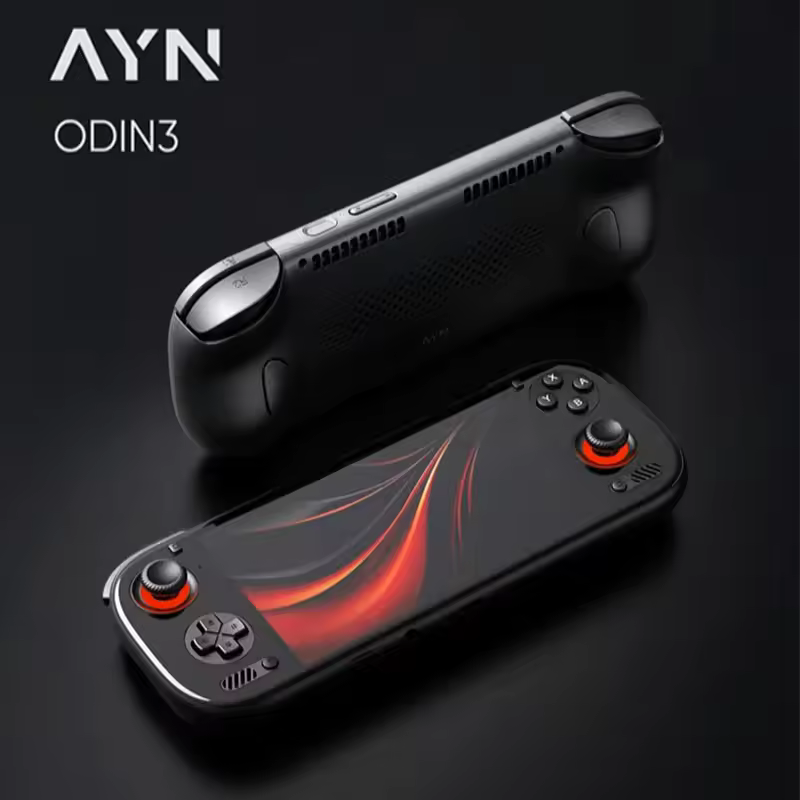 AYN Odin 3 - the best android handheld gaming console 2025 featuring 4K screen and hall effect joysticks.