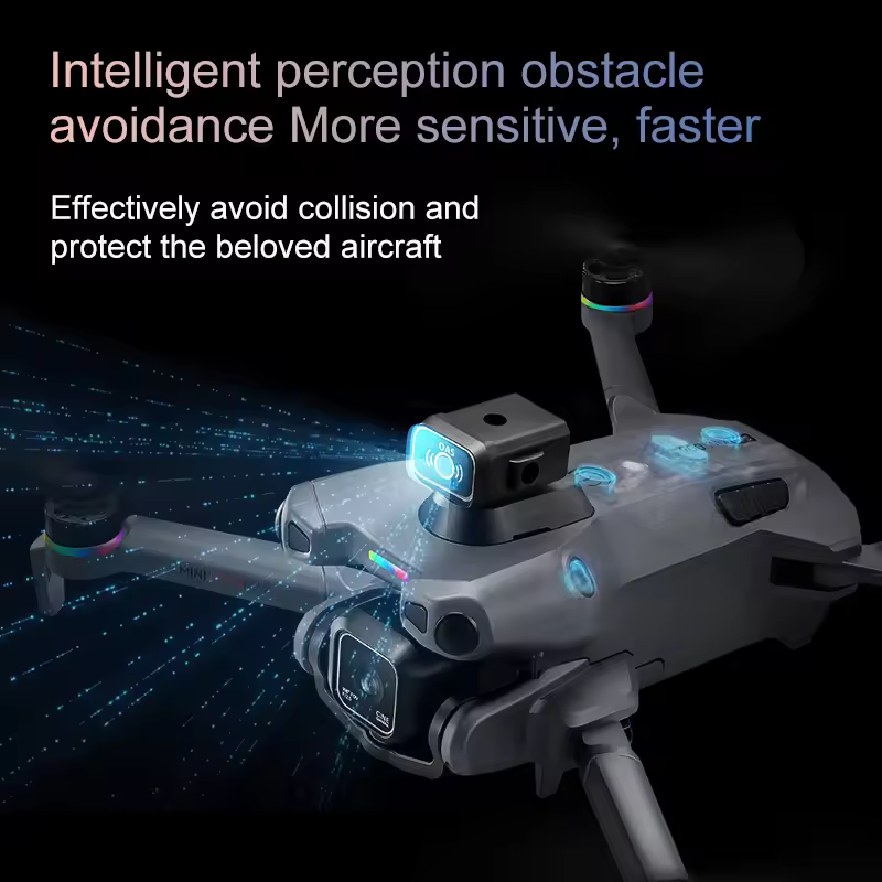 K900 Max GPS Drone intelligent obstacle avoidance laser sensor in action
