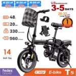 City E-bike T5 folding adult electric bike with 560W motor and fast US shipping