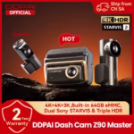 DDPAI Z90 Master 4K Dual Dash Cam with Sony STARVIS 2 sensor for car security