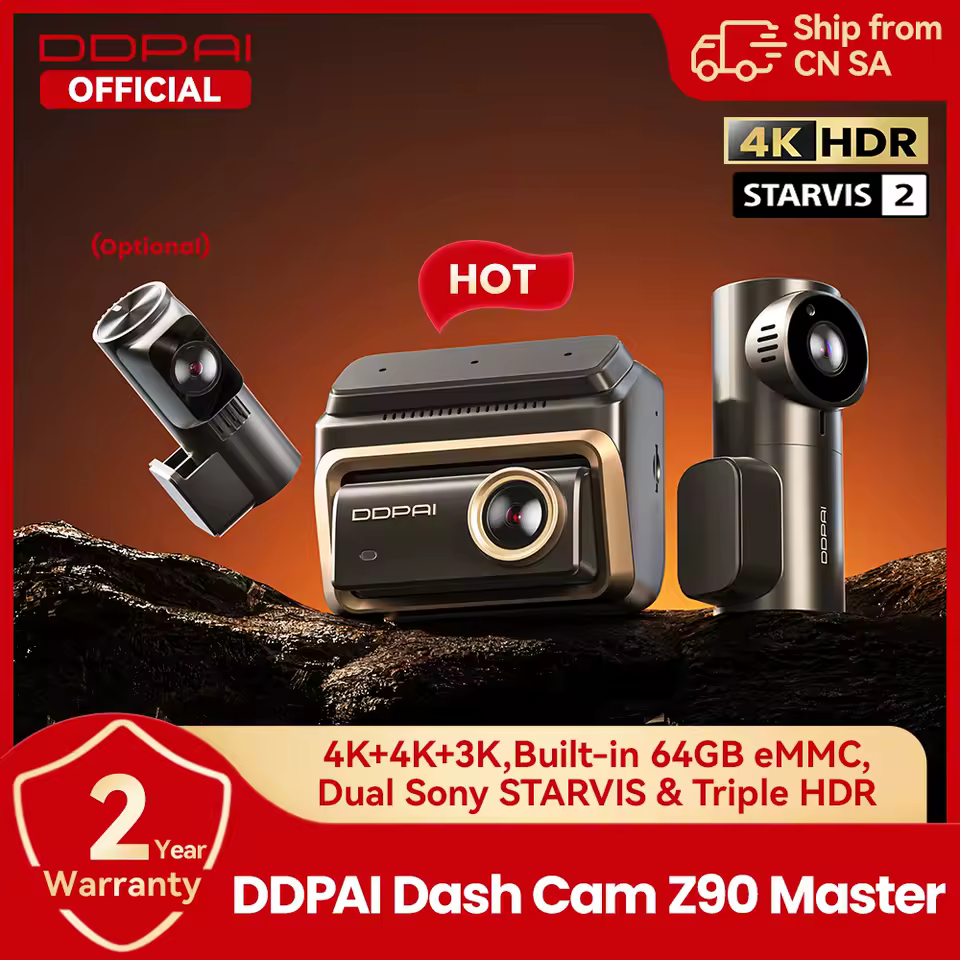 DDPAI Z90 Master 4K Dual Dash Cam with Sony STARVIS 2 sensor