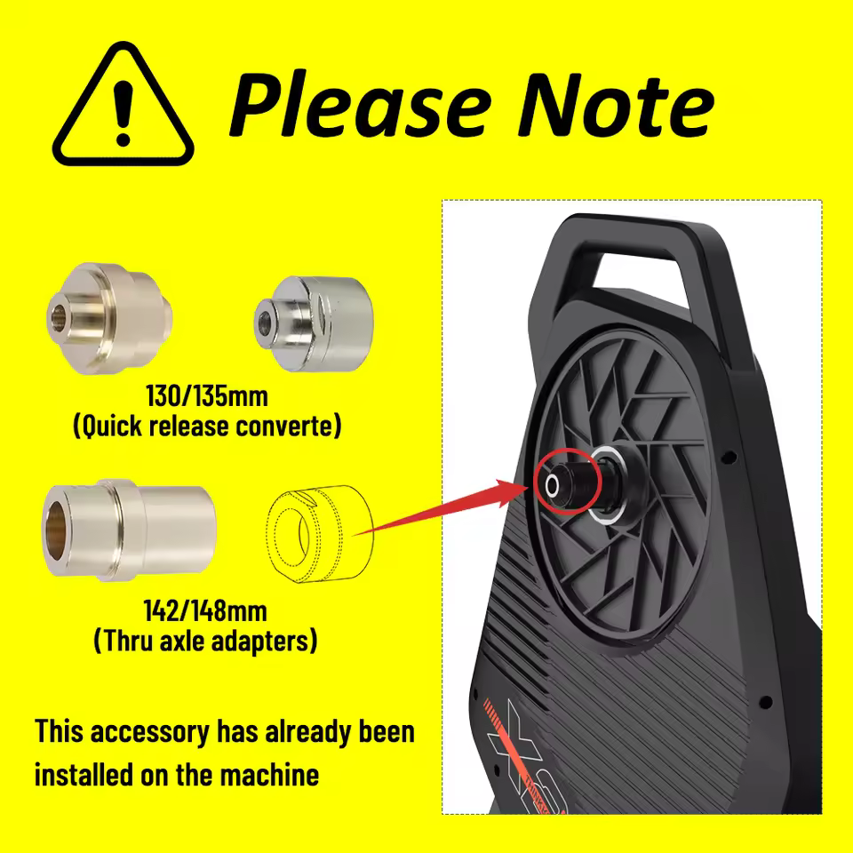 Technical note for ThinkRider X2Max quick release and thru axle adapter installation