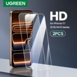 UGREEN iPhone 17 Protector and iPhone 16 series 2PCS tempered glass pack