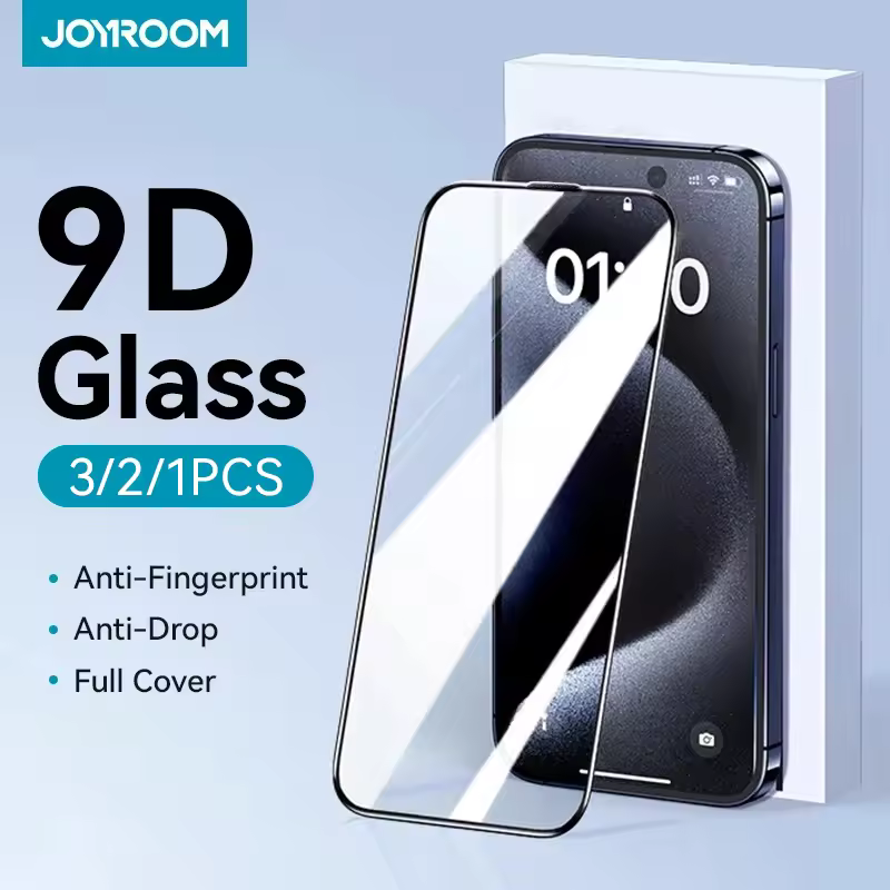 Joyroom 9D Glass Screen Protector with anti-fingerprint and anti-drop protection