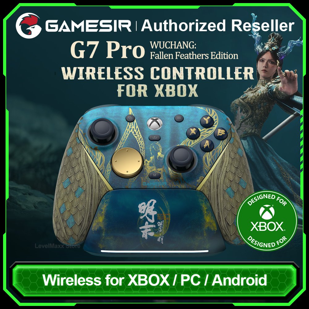GameSir G7 Pro WUCHANG Fallen Feathers Edition wireless gaming controller with unique artistic design