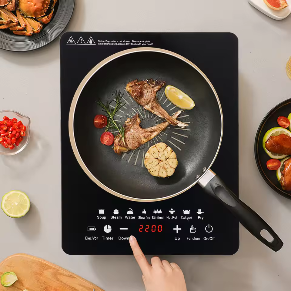 Cooking fish on an induction stove