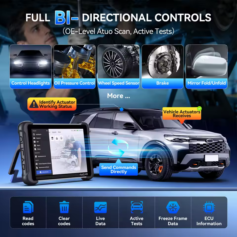 Best bidirectional scan tool featuring OE level active tests and hardware control