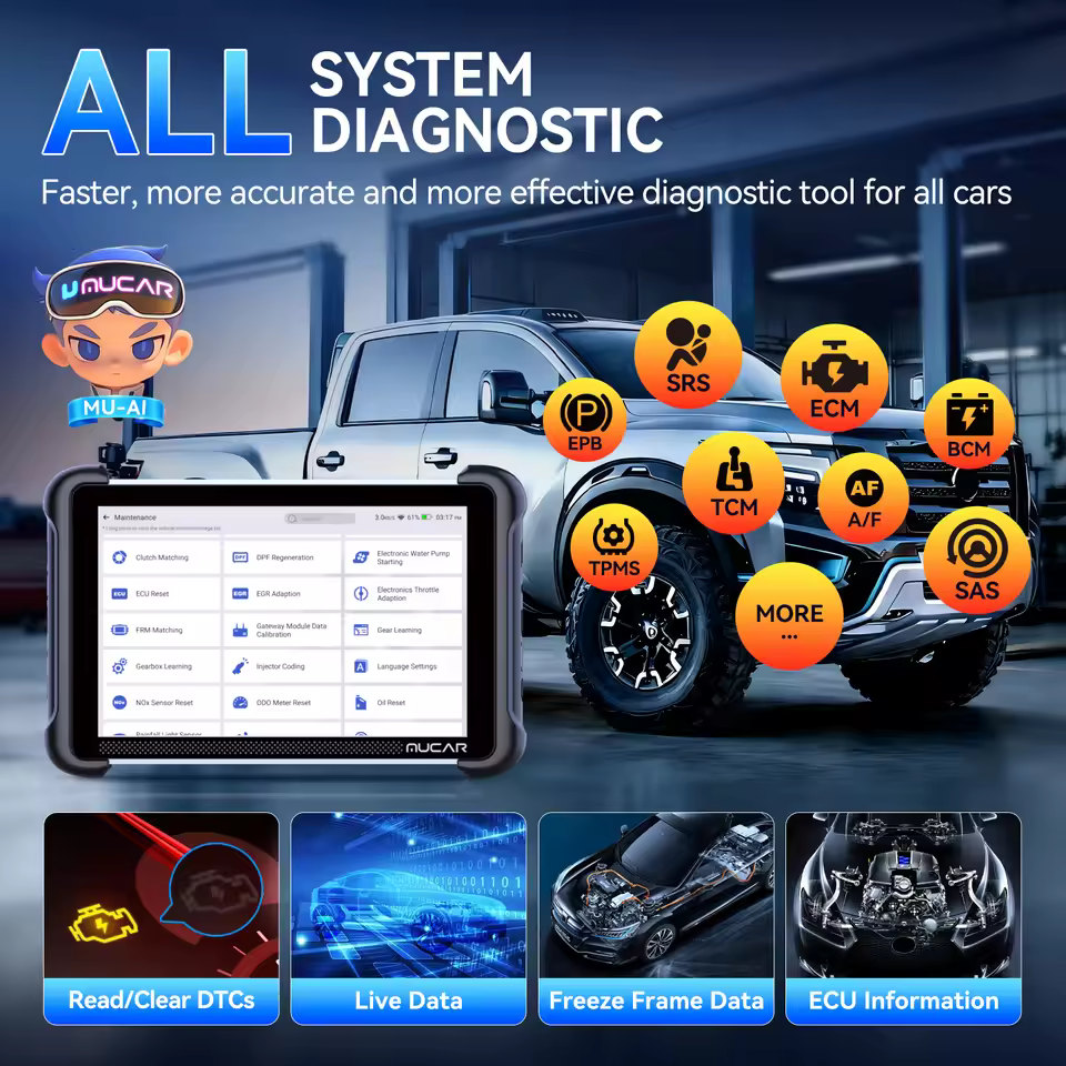 All system diagnostic obd2 scanner for engine ABS and airbag troubleshooting