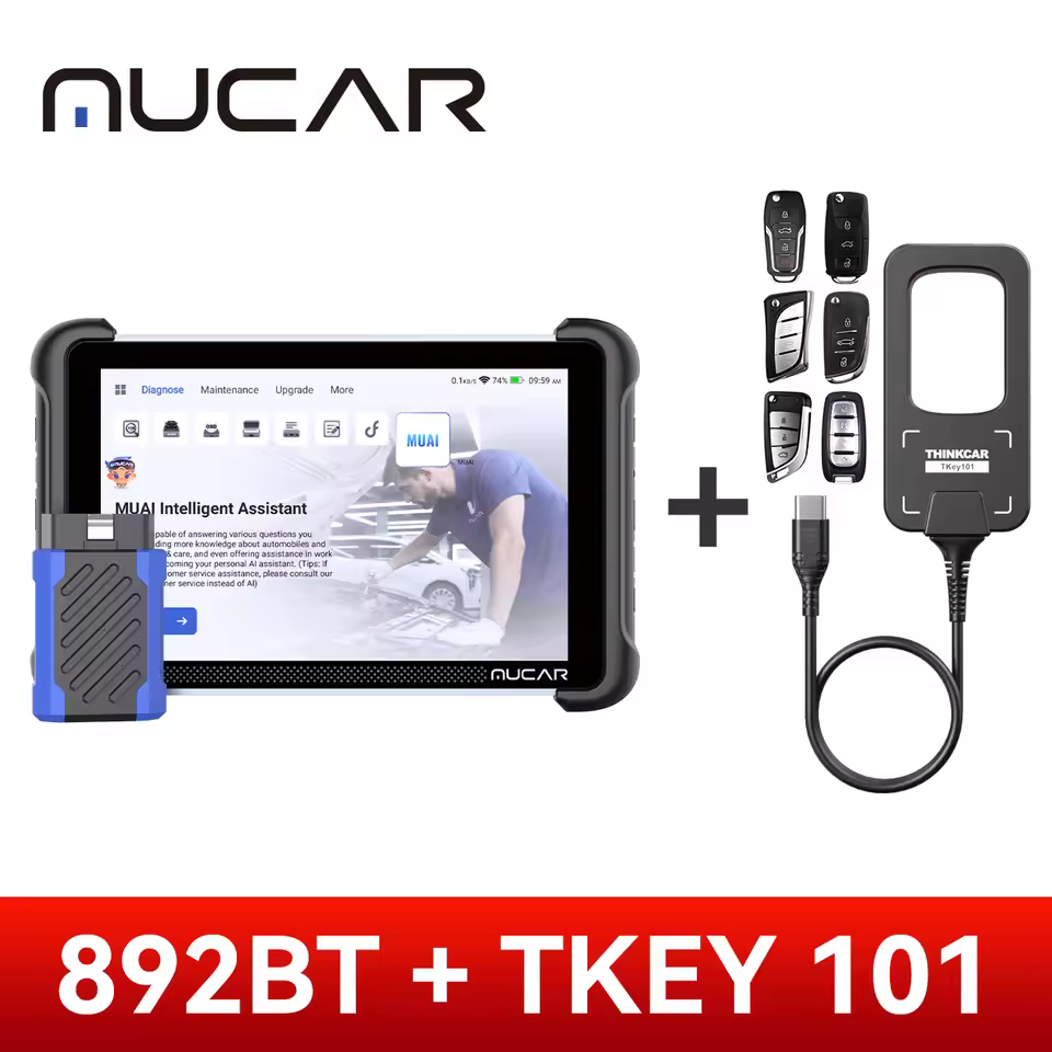 Mucar 892BT and TKEY 101 bundle for professional car key programming