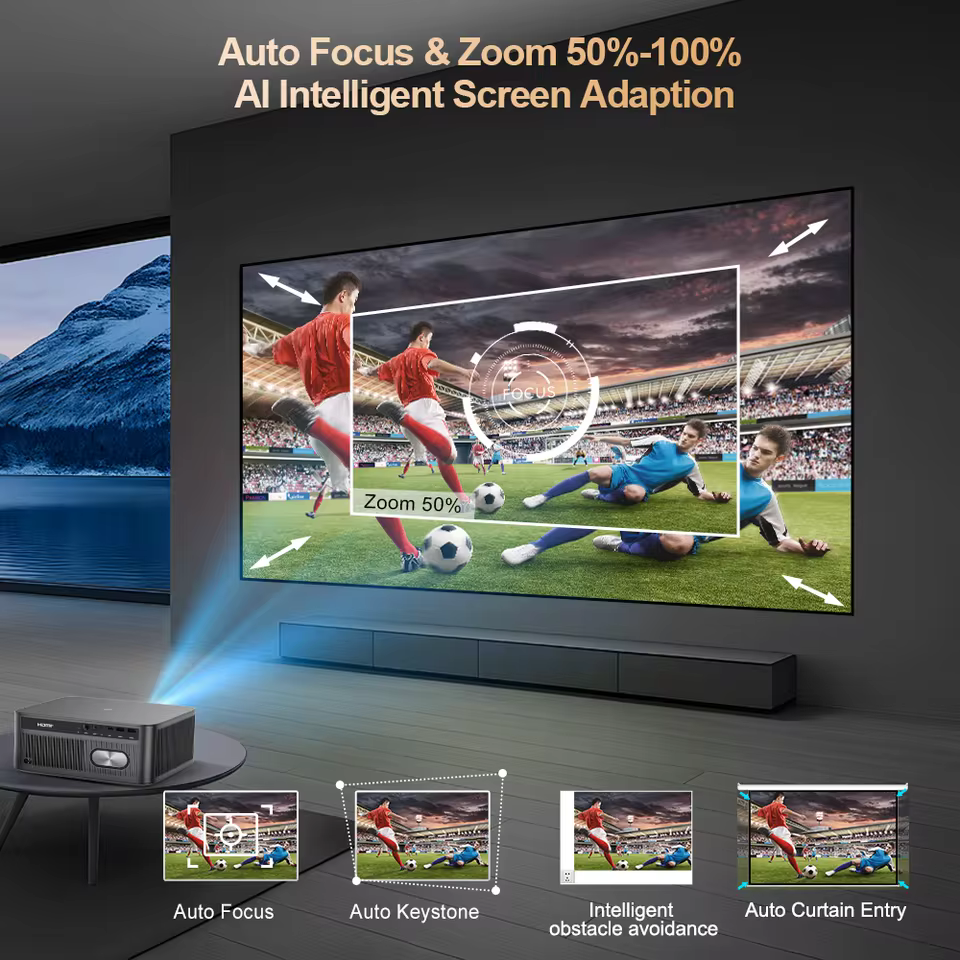 ThundeaL TD98Pro AI auto focus and intelligent screen adaptation