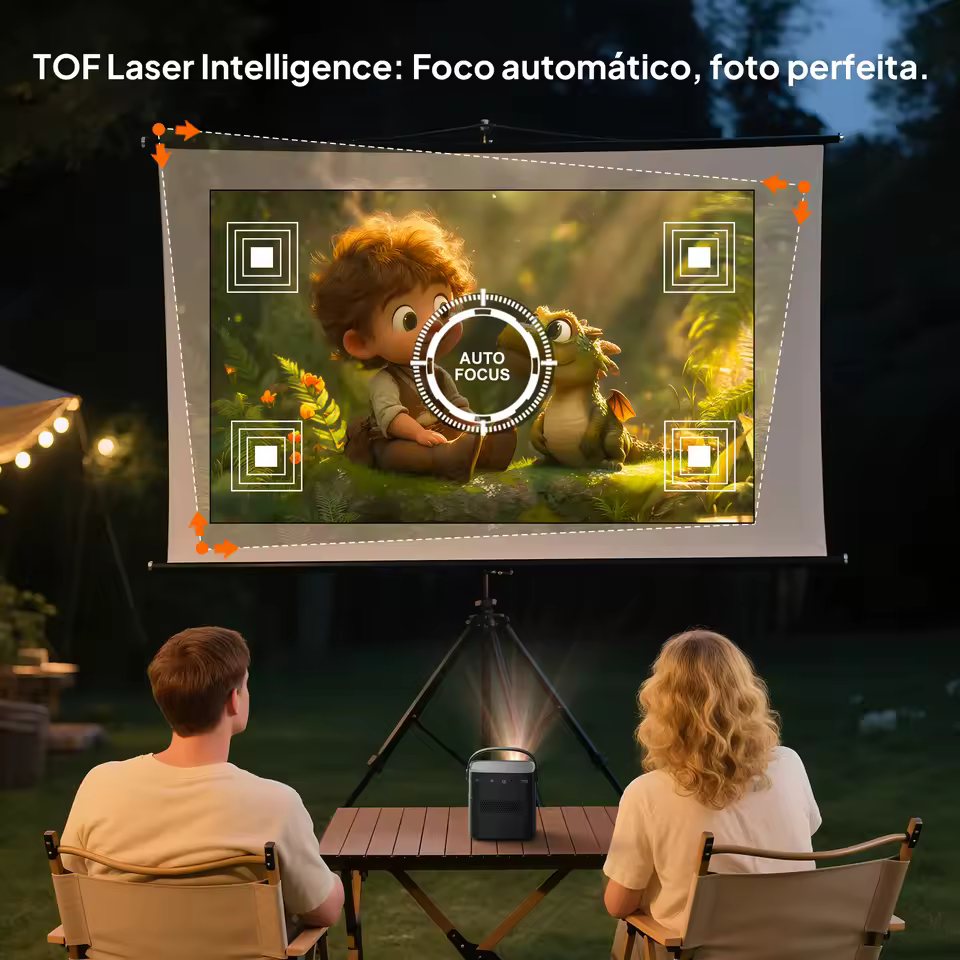 VEVSHAO TOF laser auto focus intelligence for fast and sharp image projection