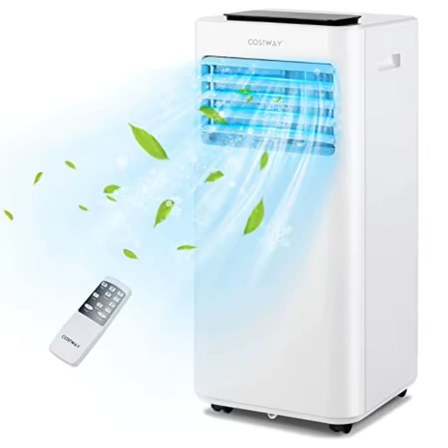 Costway 10000 BTU Portable Air Conditioner Review 3-in-1 cooling fan dehumidifier