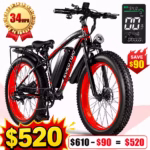1500W fat tire electric bike with 48V 15Ah battery and 34MPH top speed review