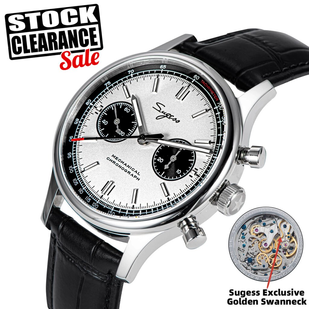 Sugess 1963 Pilot Watch Review Panda Dial Mechanical Chronograph
