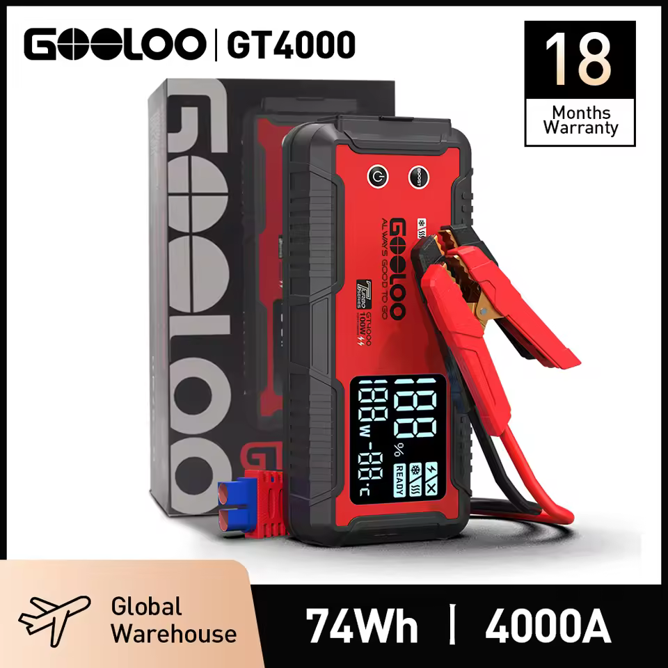 GOOLOO GT4000 vs A3 comparison - best portable car battery booster 2025 for heavy duty engines