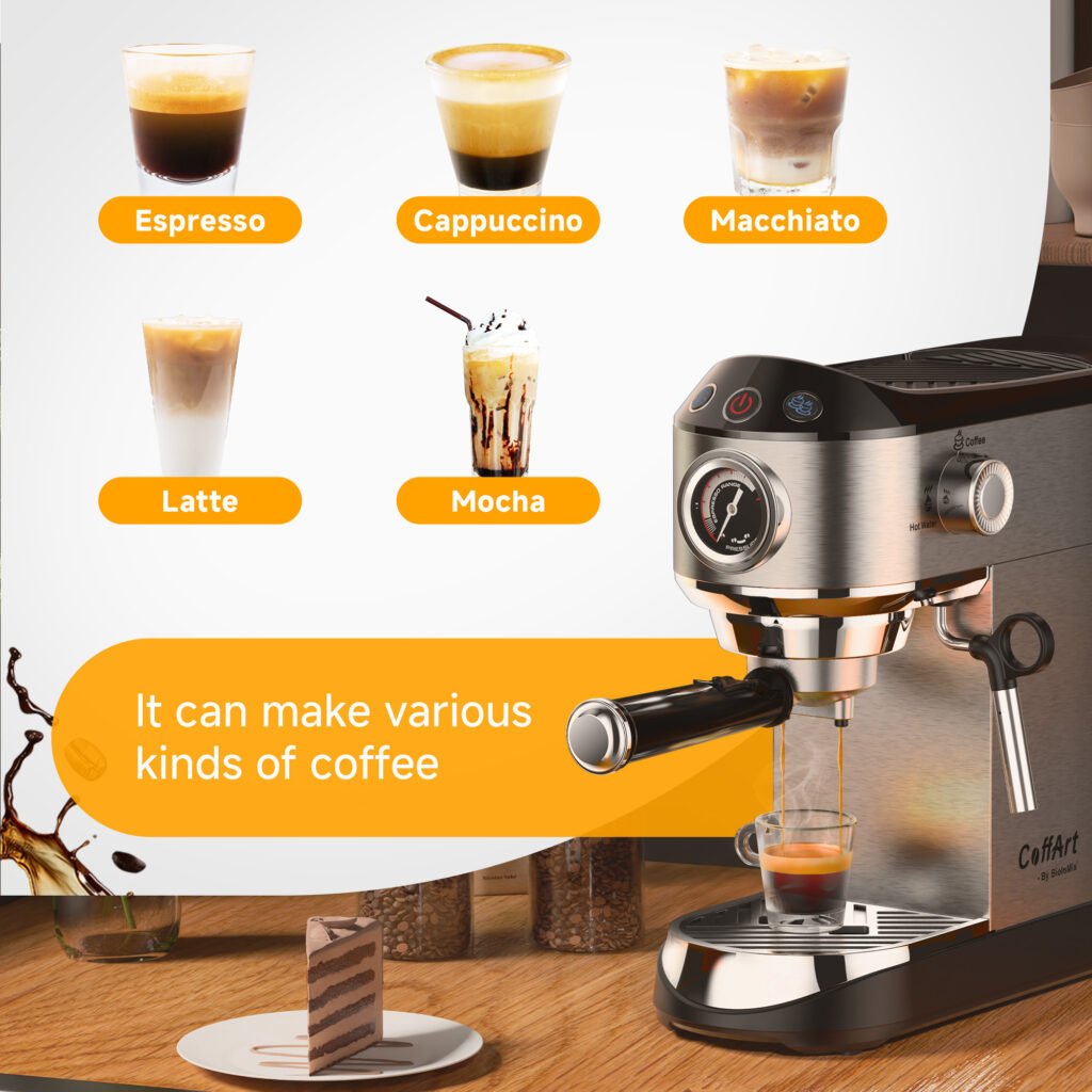 Different types of coffee you can make with a professional espresso machine