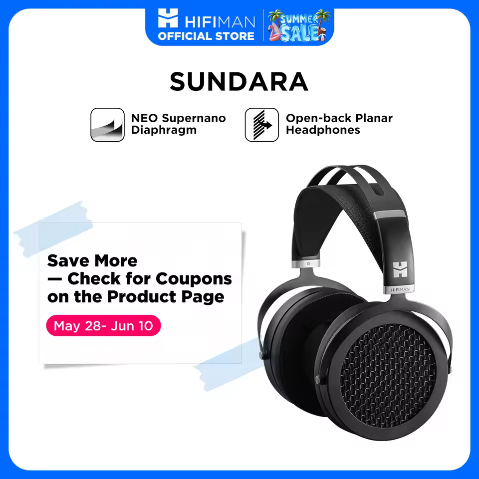 HIFIMAN Sundara hybrid headband design with weight-dispersing strap close-up