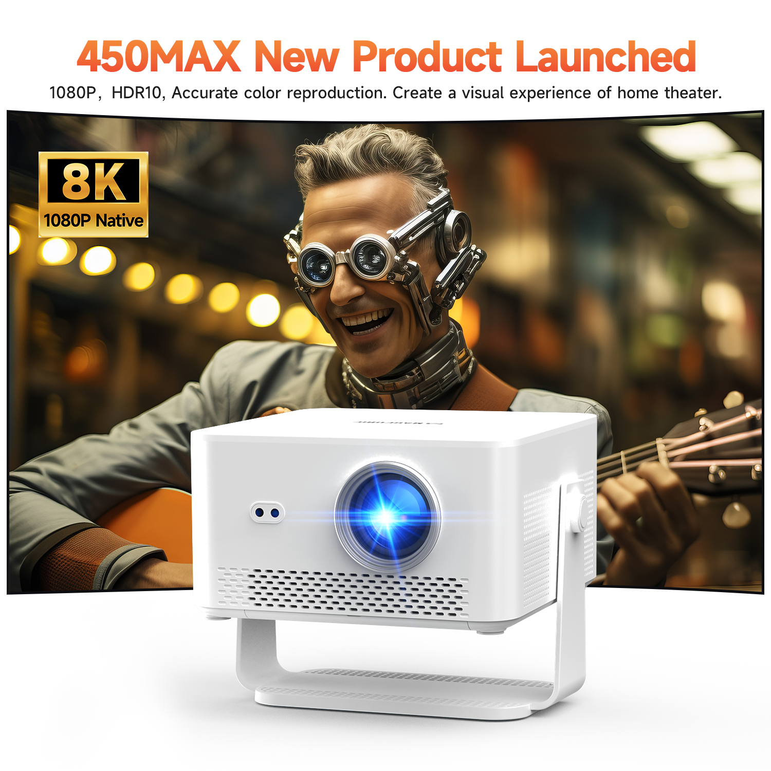 Magcubic HY450MAX Review - 1080p native smart projector launched with HDR10 and 8K support for a premium home theater experience