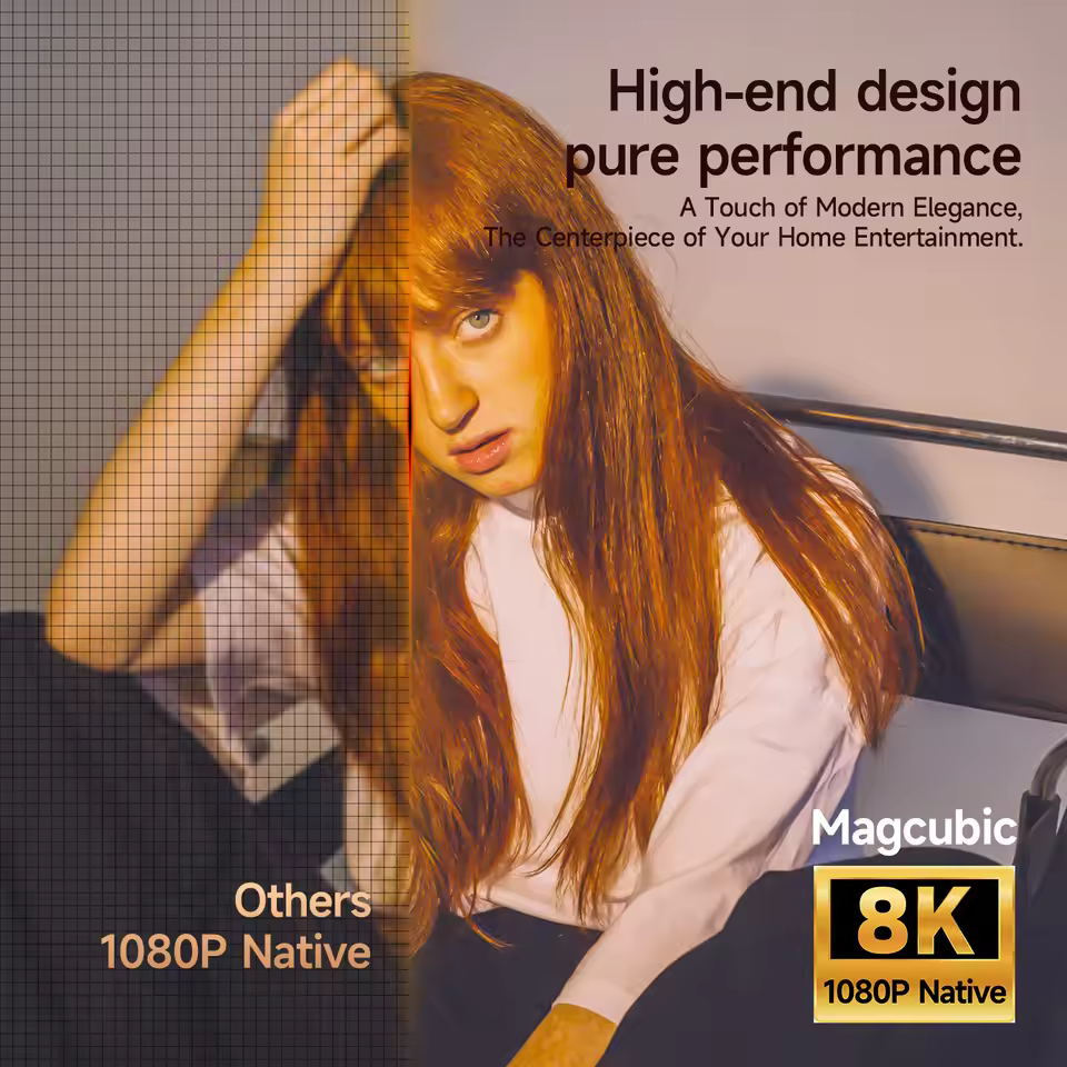 Image quality and clarity comparison showing high end design and pure performance
