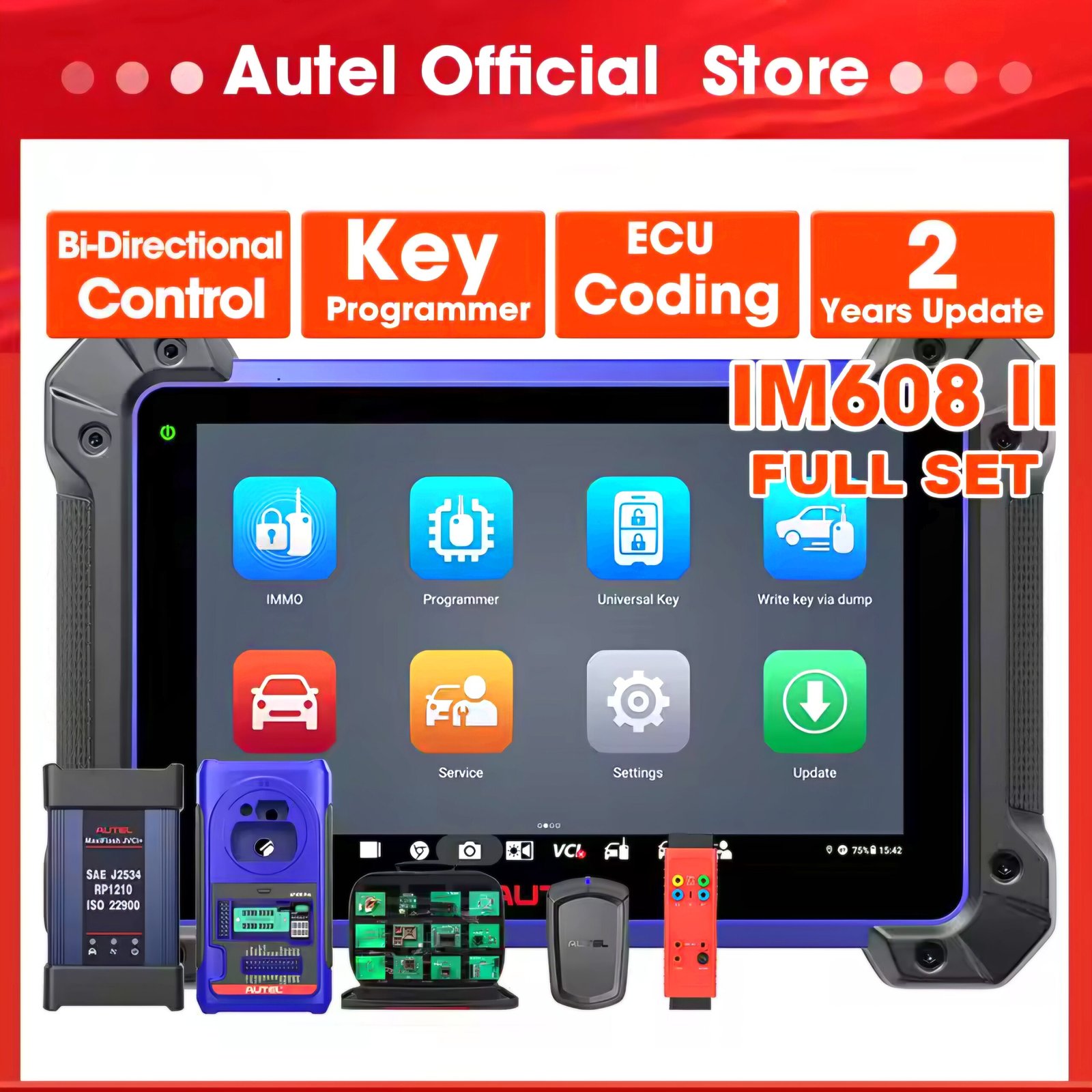 Autel im608 pro 2 key programming tool full kit